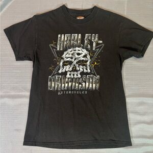 Harley-Davidson Graphic T-Shirt – Men’s M – Gasoline Alley Red Deer Dealer Tee